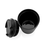 Thermobeker van plastic voor koffie met lekvrije deksel 220 ml kleur zwart zevende weergave
