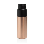 Thermosfles met geïntegreerde beker, lekvrij en vacuümisolatie 500 ml kleur taupe tweede weergave