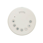 Milieuvriendelijke white-noise-speaker met automatische uitschakeling en 3 W kleur wit vijfde weergave