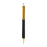 Ergonomische driehoekige pen met soft touch en blauwe inkt kleur zwart tweede weergave