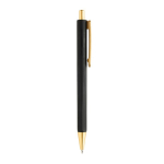 Ergonomische driehoekige pen met soft touch en blauwe inkt kleur zwart derde weergave