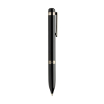 Metalen pen met soepele draaimechaniek Swiss Peak blauwe inkt 1200 m kleur zwart derde weergave