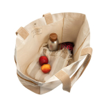 Shopper-weekendertas van gerecycled canvas, 18 L, 400 g/m² kleur gebroken wit derde weergave