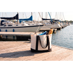 Tote bag van gerecycled katoen met boodschap 20 L 350 g/m² kleur zwart sfeer weergave