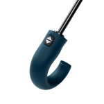 Automatische opvouwbare paraplu 21'' handvat van mat synthetisch leer Ø108 kleur marineblauw vierde weergave