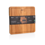Kaas set met Europees eiken plank Boska 29 x 29 cm kleur bruin weergave met doos