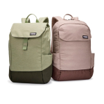 Urban rugzak met laptopvak Thule Lithos 14'' 16L kleur groen algemene weergave