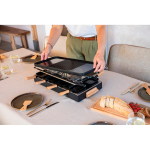 Tafelraclette met omkeerbare antiaanbakplaat Boska kleur zwart sfeer weergave 3