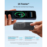 Ultradunne powerbank met draadloos laden 15W 5000 mAh Anker Nano kleur zwart