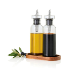 Set olijfolie- en azijndispensers 4 in 1 300 ml AdHoc kleur doorzichtig tweede weergave
