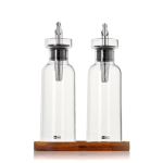 Set olijfolie- en azijndispensers 4 in 1 300 ml AdHoc kleur doorzichtig vierde weergave