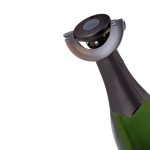 Ultradunne herbruikbare champagne stop die niet lekt AdHoc Gusto kleur zwart vierde weergave