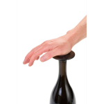 Ultradunne herbruikbare champagne stop die niet lekt AdHoc Gusto kleur zwart achtste weergave