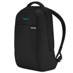 Minimalistische laptoprugzak voor pc 16'' Incase Icon Lite kleur zwart weergave met logo