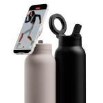 Thermosfles met magnetische ring voor mobiel MagSafe® 710 ml Ringo Pro kleur zwart algemene weergave