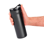 Lekvrije thermobeker met dubbele wand 500ml AdHoc Pulse kleur grijs derde weergave