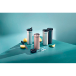 Lekvrije thermobeker met dubbele wand 500ml AdHoc Pulse kleur grijs sfeer weergave 3