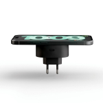 Compacte magnetische draadloze oplader voor mobiel 15W Zens kleur zwart tweede weergave