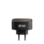 Compacte magnetische draadloze oplader voor mobiel 15W Zens kleur zwart met afdrukgebied