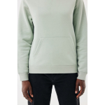 Unisex hoodie met geborstelde fleece 340 g/m2 Iqoniq Joshua kleur olijfgroen