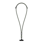 Telefoonkabel als lanyard met USB-C naar USB-C opladen 60W kleur groen met afdrukgebied