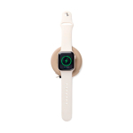 Opvouwbare eco draadloze oplader 2 in 1 met USB-C en 15 W kleur ivoor tweede weergave