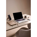 Opvouwbare eco draadloze oplader 2 in 1 met USB-C en 15 W kleur ivoor sfeer weergave 2