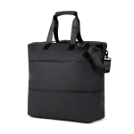 Uitschuifbare weekend reistas van gerecycled polyester 54 L kleur zwart tweede weergave