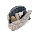 Toilettas van katoen en polyester met premium opdruk 220 g/m² kleur blauw vijfde weergave