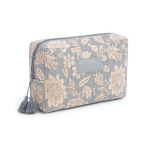 Toilettas van katoen en polyester met premium opdruk 220 g/m² kleur blauw gedetailleerde weergave 2