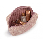 Toilettas van katoen en polyester met premium opdruk 220 g/m² kleur roze gedetailleerde weergave