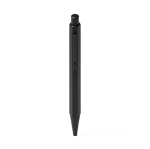 Set met aluminium pen en gelinieerd A5-notitieboek van PU kleur zwart derde weergave