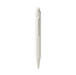 Set met aluminium pen en gelinieerd A5-notitieboek van PU kleur wit tweede weergave