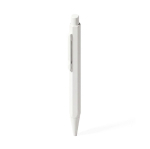 Set met aluminium pen en gelinieerd A5-notitieboek van PU kleur wit vijfde weergave