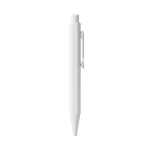 Set met aluminium pen en gelinieerd A5-notitieboek van PU kleur wit gedetailleerde weergave 2