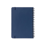 Set met aluminium pen en gelinieerd A5-notitieboek van PU kleur marineblauw gedetailleerde weergave 11