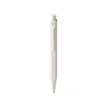 Aluminium pen met drukmechanisme en blauwe inkt kleur wit tweede weergave