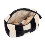 Fluweelzachte katoenen toilettas met brede bodem 300 g/m² kleur naturel vierde weergave