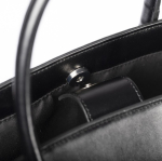 Premium tas van synthetisch leer met magneetsluiting 520 g/m² kleur zwart derde weergave
