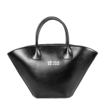 Premium tas van synthetisch leer met magneetsluiting 520 g/m² kleur zwart met afdrukgebied