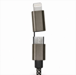 Magnetische USB-C-snellaadkabel van 125 cm en 60 W kleur zwart gedetailleerde weergave 5