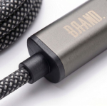Magnetische USB-C-snellaadkabel van 125 cm en 60 W kleur zwart derde weergave