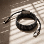 Magnetische USB-C-snellaadkabel van 125 cm en 60 W kleur zwart vijfde weergave