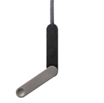 USB-C-oplaadkabel van 100 cm met geïntegreerde telefoonhouder 10 W kleur zwart derde weergave