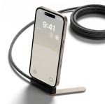 USB-C-oplaadkabel van 100 cm met geïntegreerde telefoonhouder 10 W kleur zwart vijfde weergave