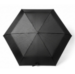Compacte opvouwbare polyester paraplu met harde hoes Ø92 kleur zwart vierde weergave
