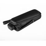 Compacte opvouwbare polyester paraplu met harde hoes Ø92 kleur zwart vijfde weergave