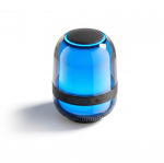 Compacte speaker met verlichting en 8 W vermogen kleur zwart gedetailleerde weergave