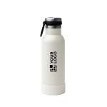 Fles van gerecycled roestvrij staal met openingsknop 480 ml hoofdweergave