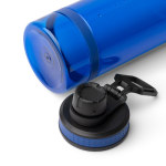 Transparante fles van gerecycled kunststof met drinktuit 750 ml kleur koningsblauw detailweergave 3